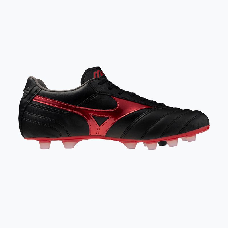 Scarpe da calcio Mizuno Morelia II Pro FG uomo nero/morelia 40° rosso/nero sabbia 2