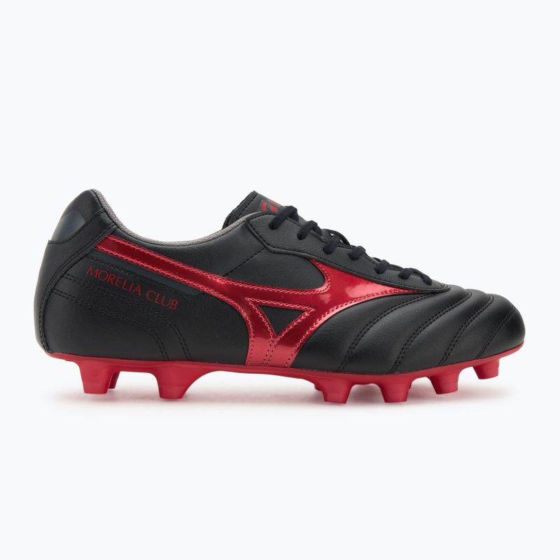 Mizuno Morelia II Club FG scarpe da calcio nero/morelia 40° rosso/nero sabbia 2