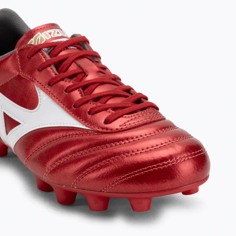 Scarpe da calcio Mizuno Morelia II Club FG 40° rosso/bianco/nero 7