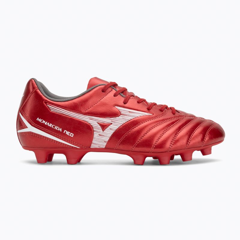 Scarpe da calcio Mizuno Monarcida Neo III Select Md morelia 40° rosso/bianco 2