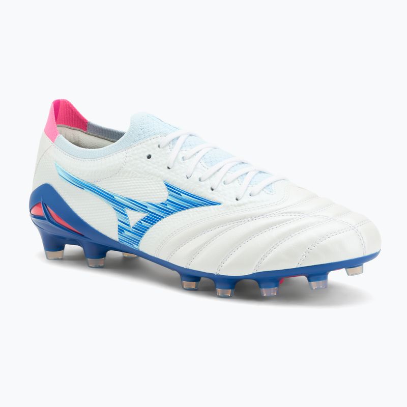 Scarpe da calcio da uomo Mizuno Morelia Neo IV β Japan Fg white/tanager turquoise/pink tetra