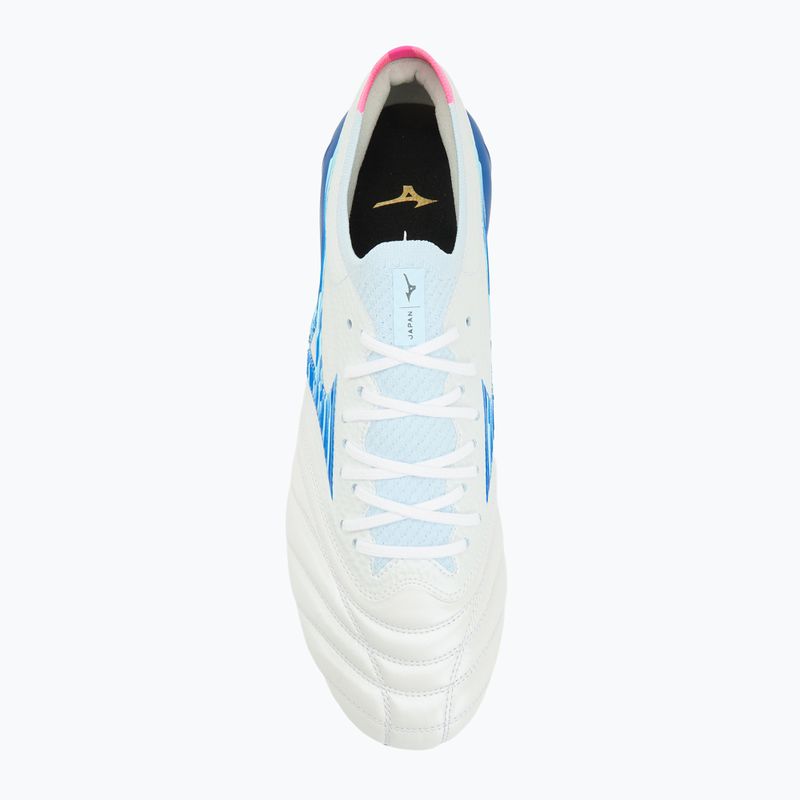 Scarpe da calcio da uomo Mizuno Morelia Neo IV β Japan Fg white/tanager turquoise/pink tetra 5