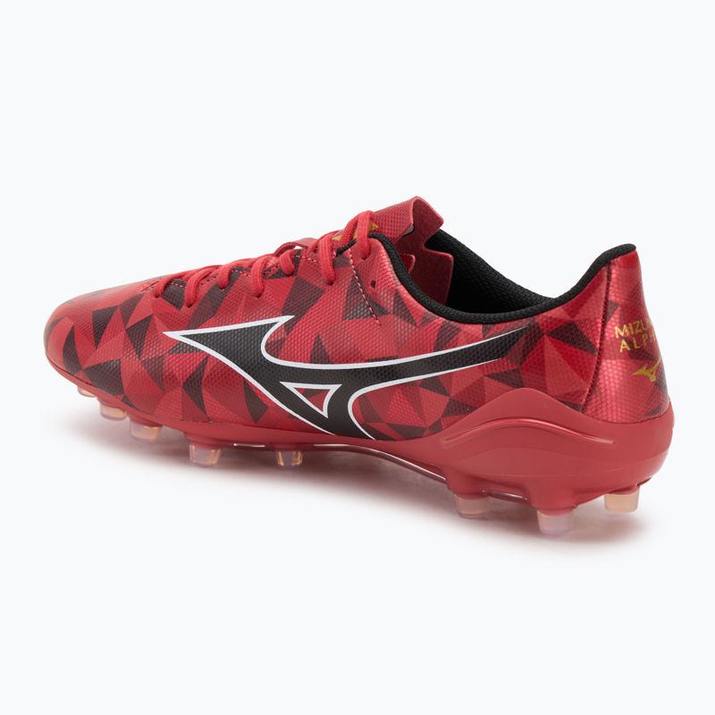 Scarpe da calcio Mizuno Alpha II Select AG morelia 40th rosso/nero/oro 3
