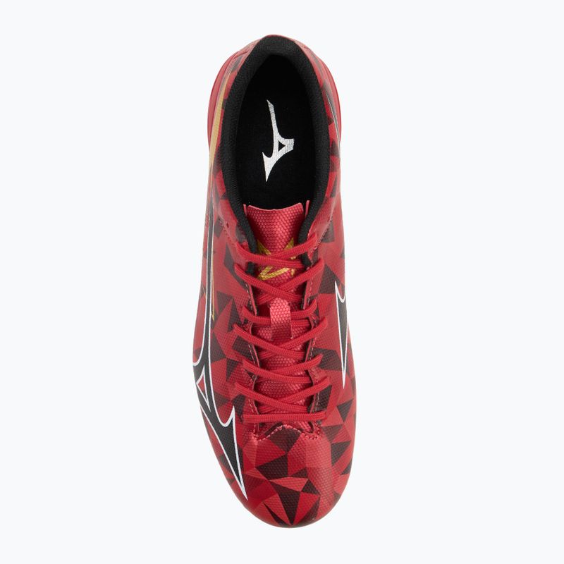 Scarpe da calcio Mizuno Alpha II Select AG morelia 40th rosso/nero/oro 5