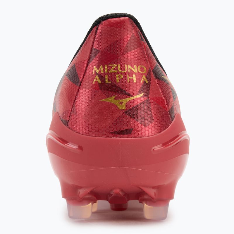 Scarpe da calcio Mizuno Alpha II Select AG morelia 40th rosso/nero/oro 6