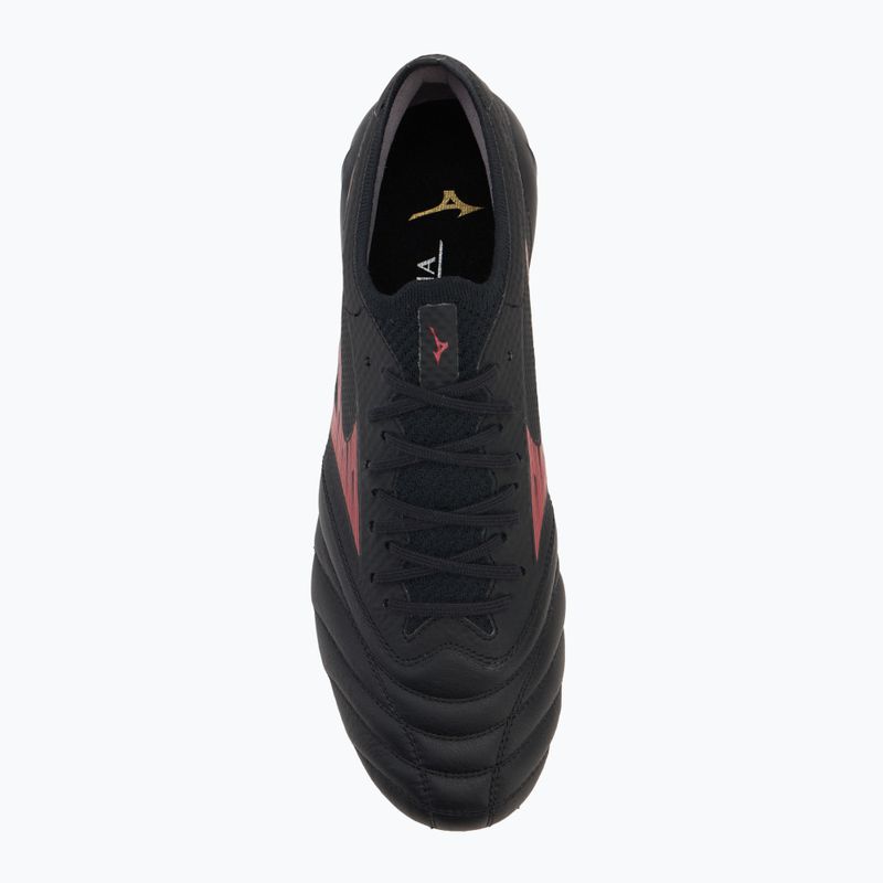 Mizuno Morelia Neo IV Β Elite MD nero/morelia 40° rosso/nero scarpe da calcio uomo 5