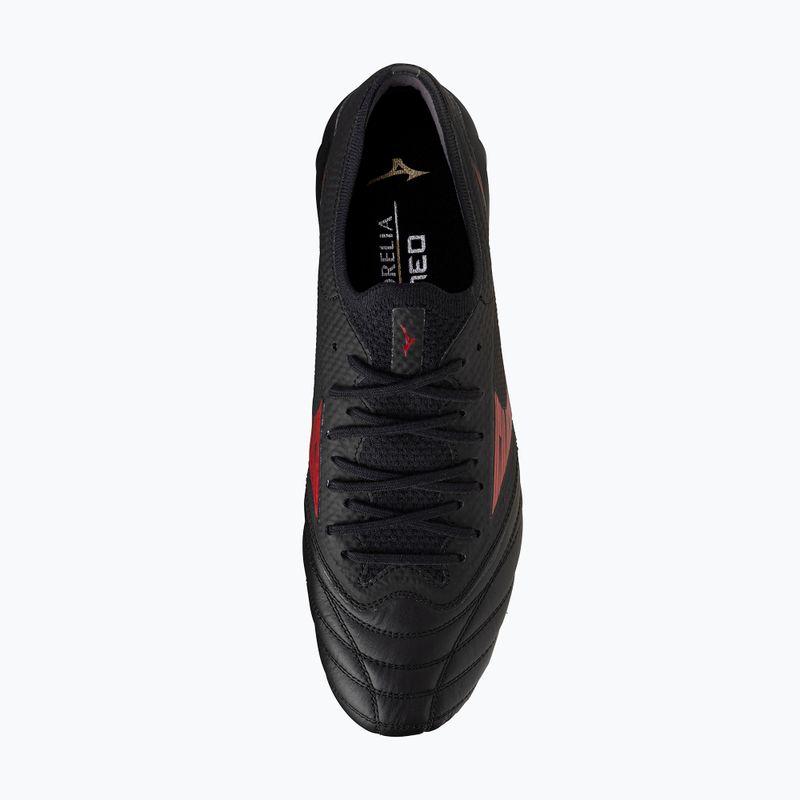 Mizuno Morelia Neo IV Β Elite MD nero/morelia 40° rosso/nero scarpe da calcio uomo 12