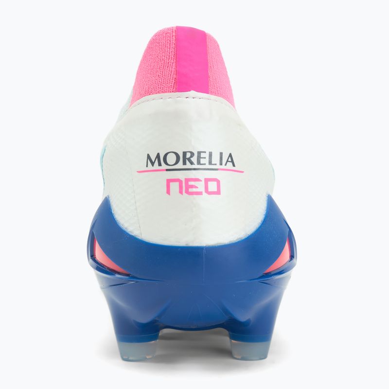 Scarpe da calcio uomo Mizuno Morelia Neo IV Β Elite MD white/tanager turquoise/pink tetra 6