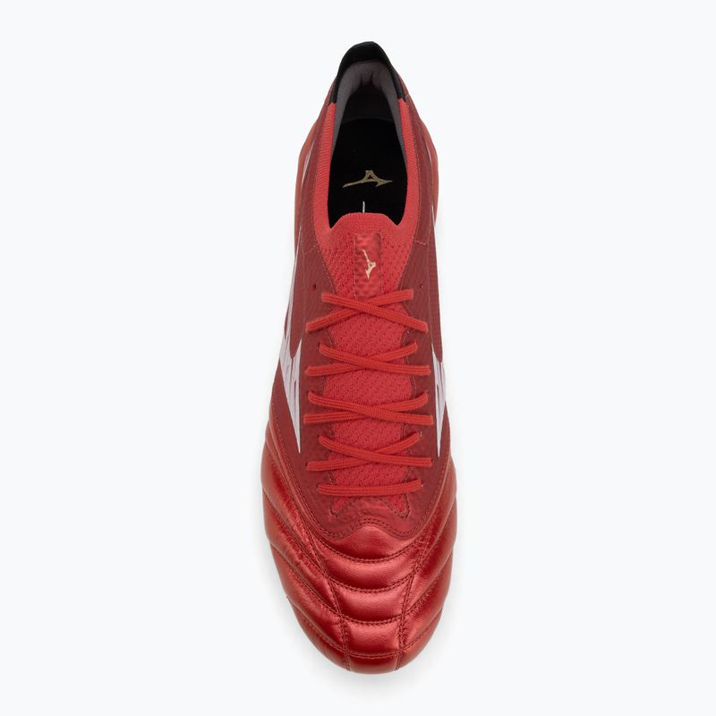 Scarpe da calcio Mizuno Morelia Neo IV Β Elite MD uomo 40° rosso/bianco/nero 5