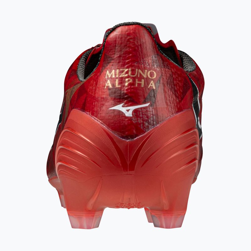 Scarpe da calcio Mizuno uomo α II Elite Md morelia 40° rosso/nero/oro 3