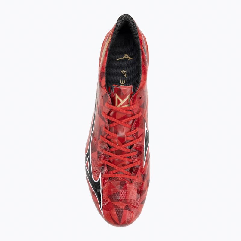 Scarpe da calcio Mizuno uomo α II Elite Md morelia 40° rosso/nero/oro 5