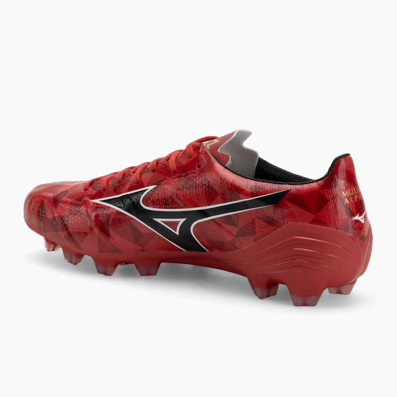 Scarpe da calcio uomo Mizuno α II Pro Md morelia 40th rosso/nero/oro 3