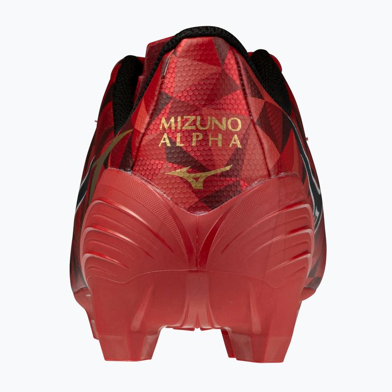 Mizuno α II Select Md morelia 40th rosso/nero/oro scarpe da calcio 3