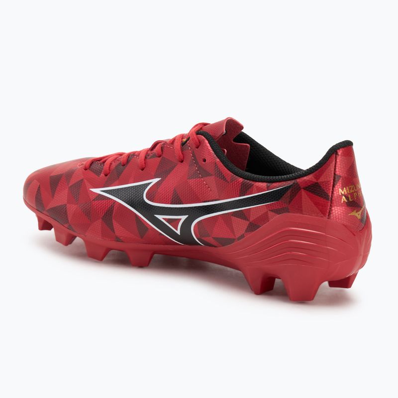 Mizuno α II Select Md morelia 40th rosso/nero/oro scarpe da calcio 3