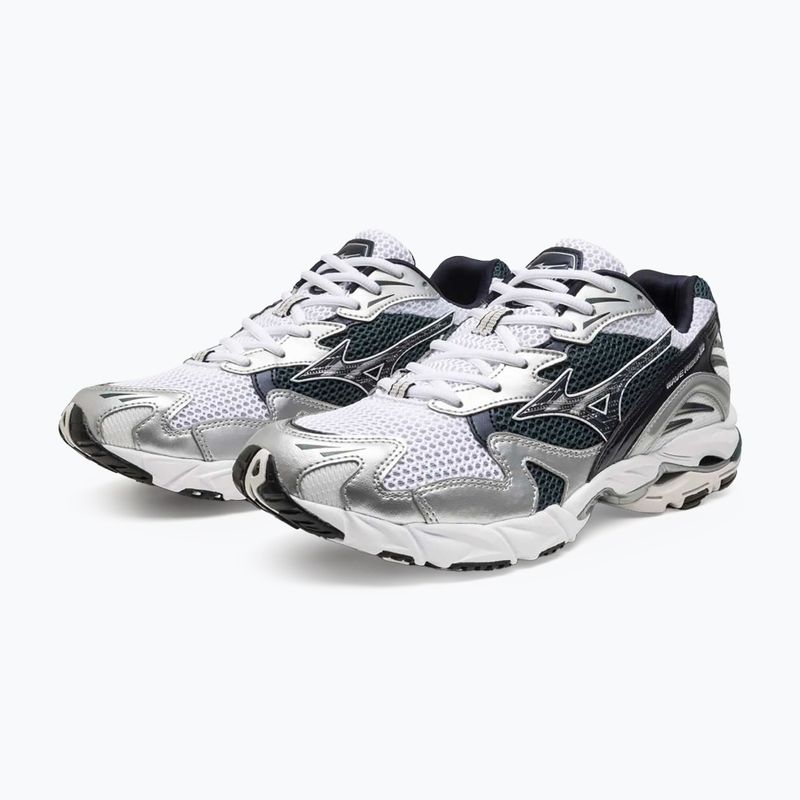 Scarpe da running Mizuno Wave Rider 10 white/baritone blue/deep teal 13