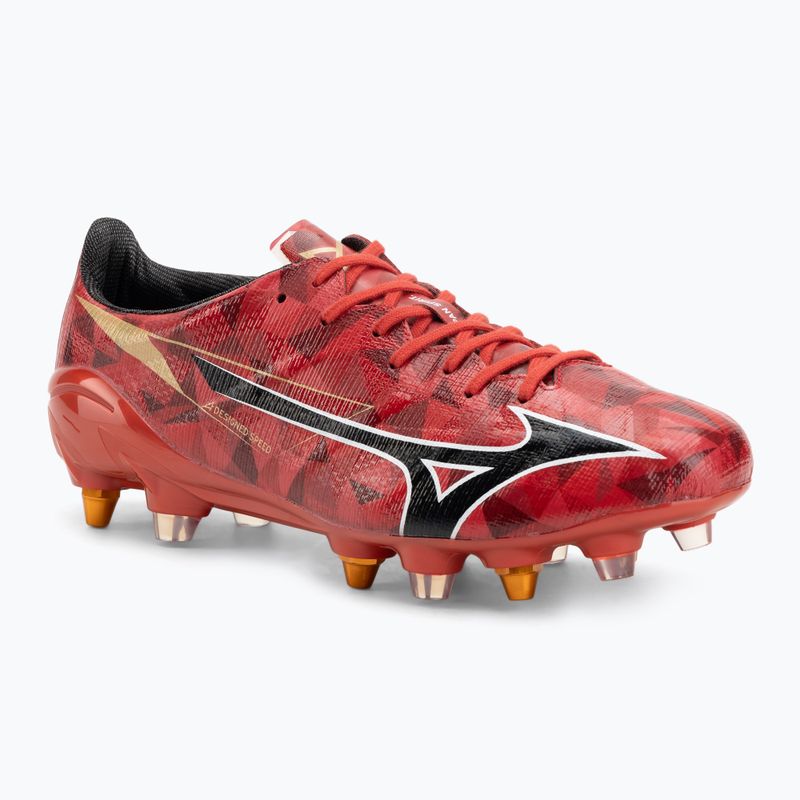 Scarpe da calcio da uomo Mizuno α II Japan Mix apricot 40th red/nero/gold