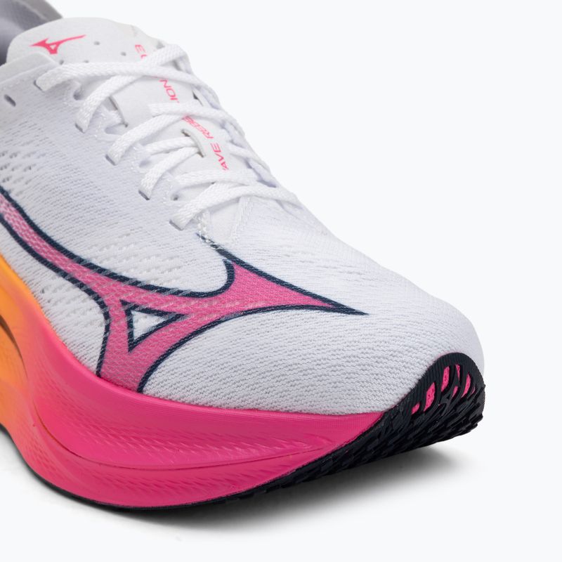 Mizuno Wave Rebellion Pro 3 scarpa da corsa bianco/rosa tetra/arancione 7