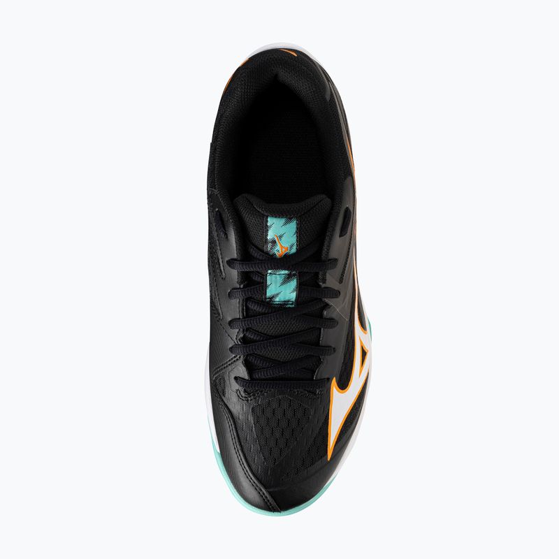 Scarpe da pallavolo Mizuno Thunder Blade Z nero/tangelo/verde ghiaccio 5