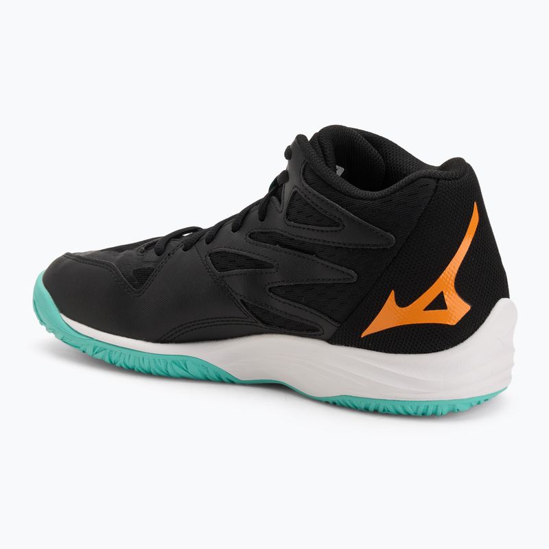 Scarpa da pallavolo Mizuno Thunder Blade Z Mid nero/tangelo/verde ghiaccio 3