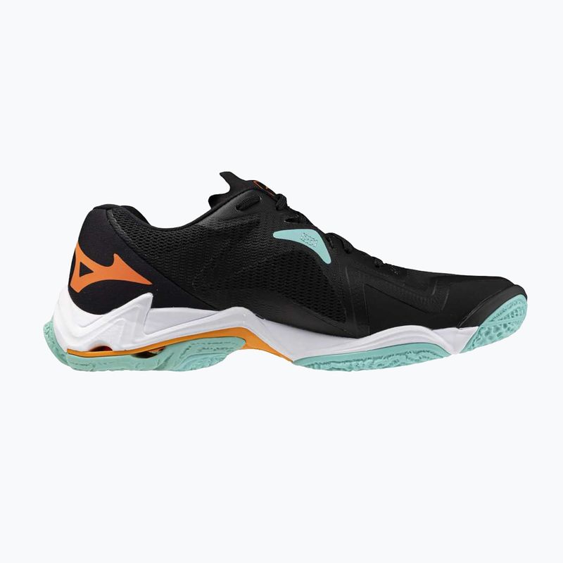 Scarpe da pallavolo Mizuno Wave Lightning Z8 nero/tangelo/verde ghiaccio 2