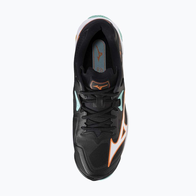 Scarpe da pallavolo Mizuno Wave Lightning Z8 nero/tangelo/verde ghiaccio 5