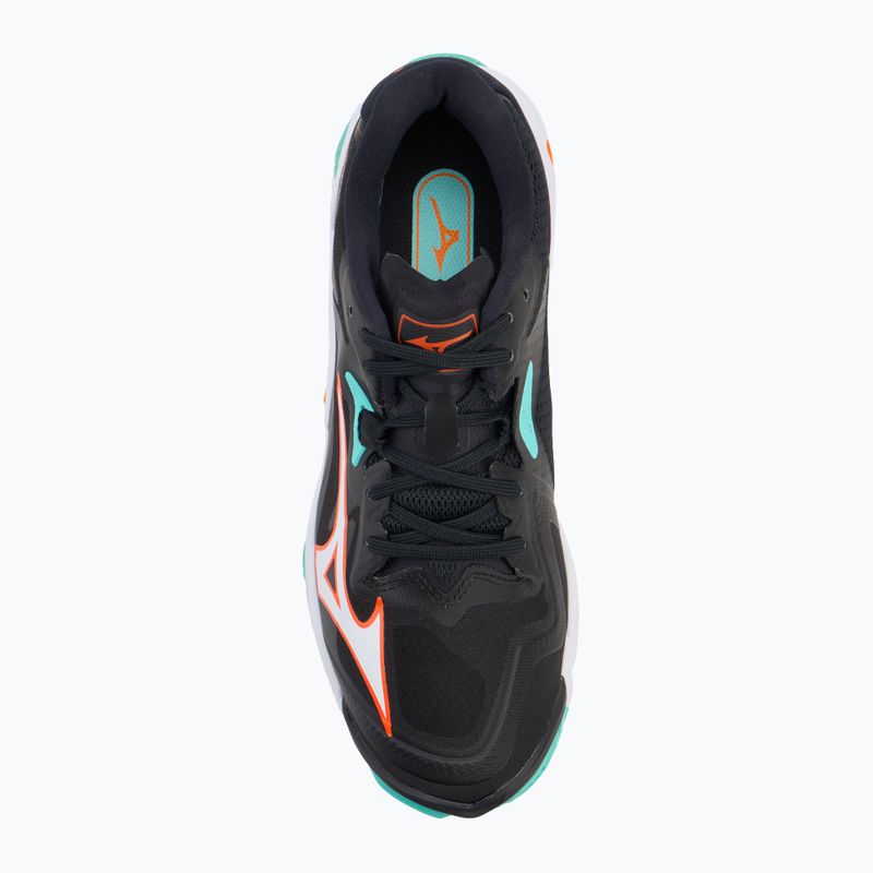 Scarpe da pallavolo Mizuno Wave Lightning Z8 nero/tangelo/verde ghiaccio 5