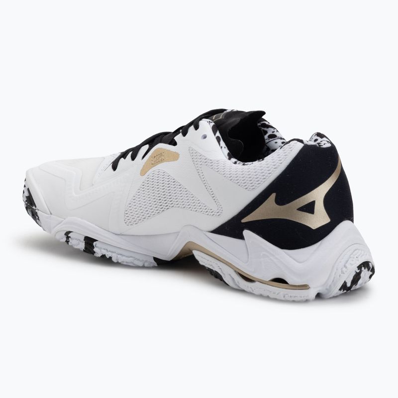 Scarpe da pallavolo Mizuno Wave Lightning Z8 white/black/gold 3