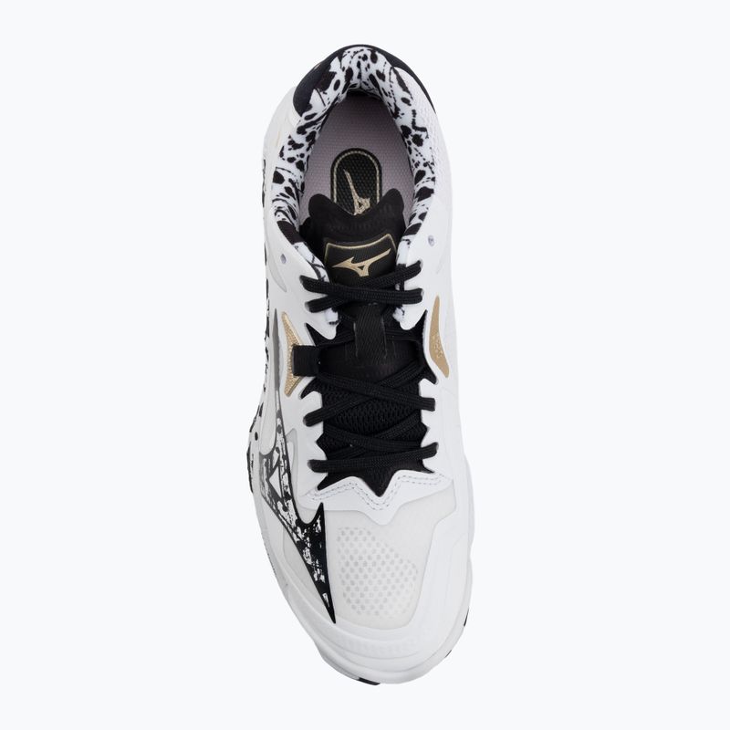 Scarpe da pallavolo Mizuno Wave Lightning Z8 white/black/gold 5