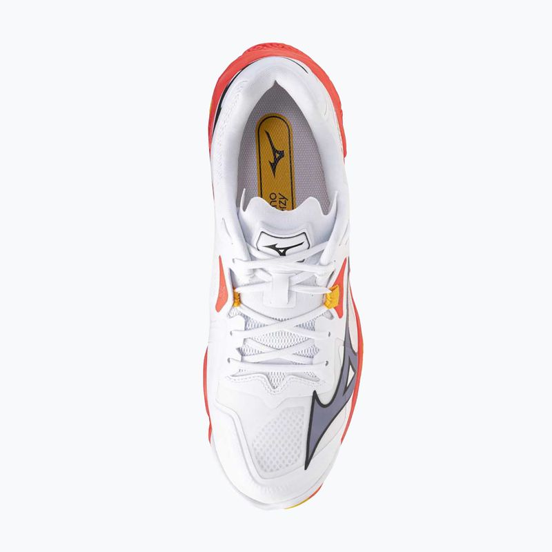 Scarpe da pallavolo Mizuno Wave Lightning Z8 bianco/fuoco corallo 2/citrus 5