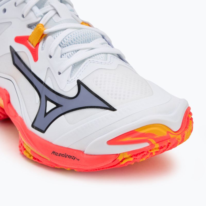Scarpe da pallavolo Mizuno Wave Lightning Z8 bianco/fuoco corallo 2/citrus 7