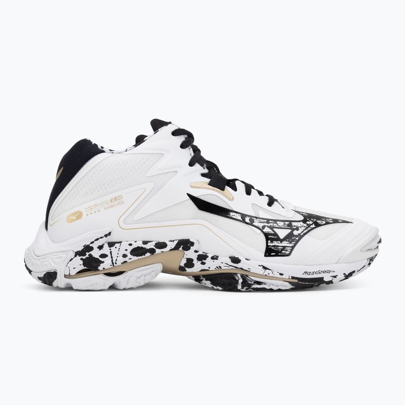 Scarpe da volley Mizuno Wave Lightning Z8 Mid white/black/ge gold 2