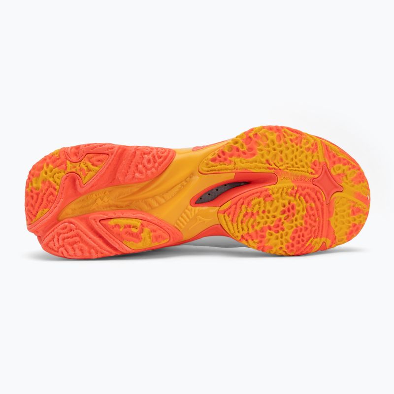 Scarpe da pallavolo Mizuno Wave Lightning Z8 Mid bianco/fiery coral 2/citrus 4