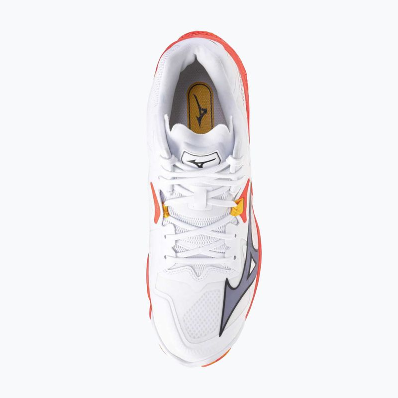 Scarpe da pallavolo Mizuno Wave Lightning Z8 Mid bianco/fiery coral 2/citrus 5