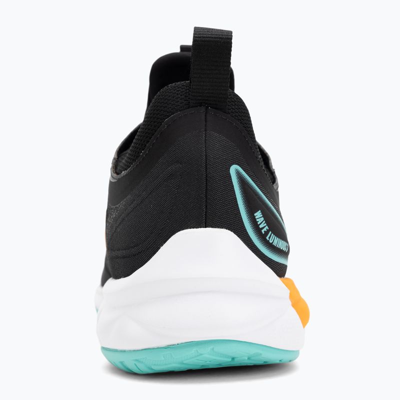 Scarpe da pallavolo Mizuno Wave Luminous 3 nero/tangelo/verde ghiaccio 6