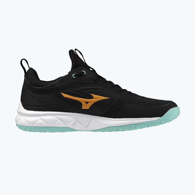 Scarpe da pallavolo Mizuno Wave Luminous 3 nero/tangelo/verde ghiaccio 2