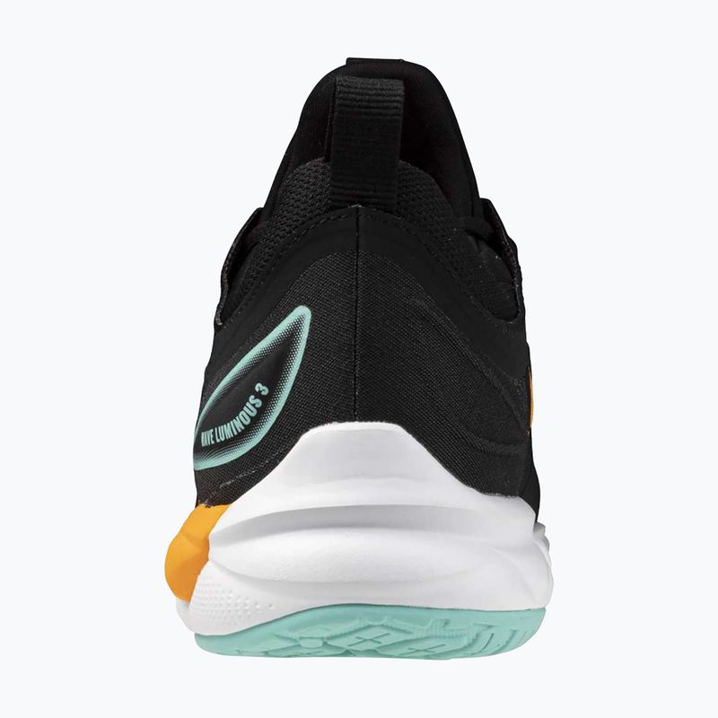 Scarpe da pallavolo Mizuno Wave Luminous 3 nero/tangelo/verde ghiaccio 3