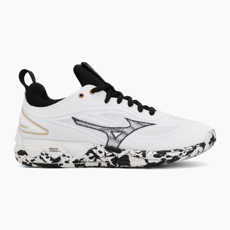 Scarpe da pallavolo Mizuno Wave Luminous 3 white/black/ge gold 2