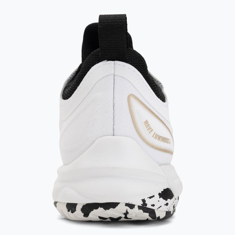 Scarpe da pallavolo Mizuno Wave Luminous 3 white/black/ge gold 6