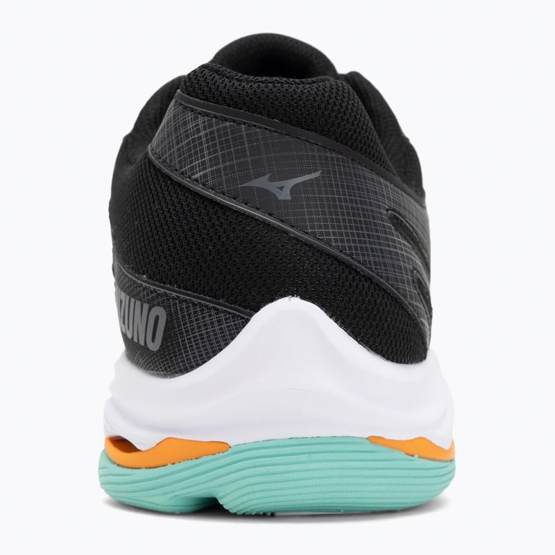 Scarpe da pallavolo Mizuno Wave Voltage 2 nero/tangelo/verde ghiaccio 6