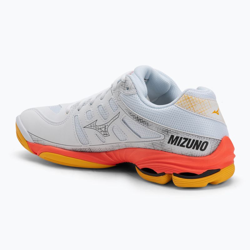 Scarpe da pallavolo Mizuno Wave Voltage 2 bianco/corallo rosso 2/citrus 3