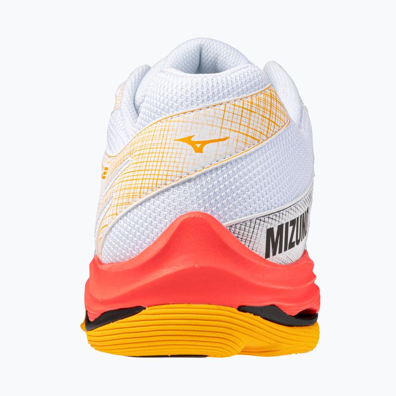 Scarpe da pallavolo Mizuno Wave Voltage 2 bianco/corallo rosso 2/citrus 3