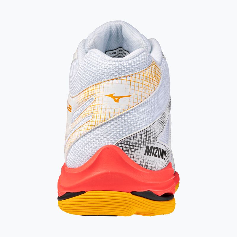 Scarpe da pallavolo Mizuno Wave Voltage 2 Mid bianco/fiery coral 2/citrus 3