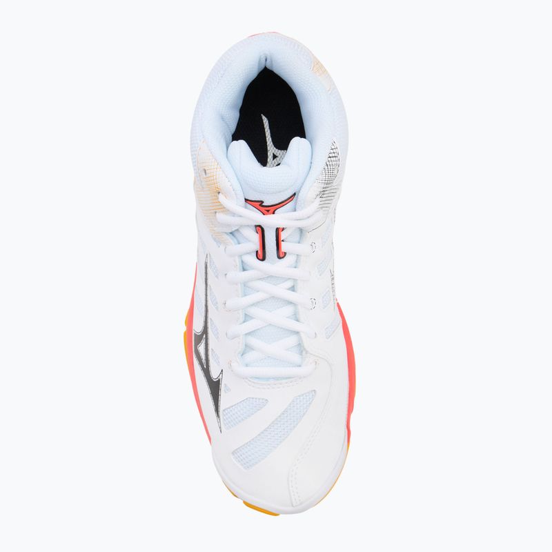 Scarpe da pallavolo Mizuno Wave Voltage 2 Mid bianco/fiery coral 2/citrus 5