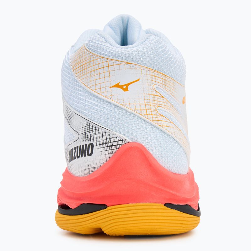 Scarpe da pallavolo Mizuno Wave Voltage 2 Mid bianco/fiery coral 2/citrus 6