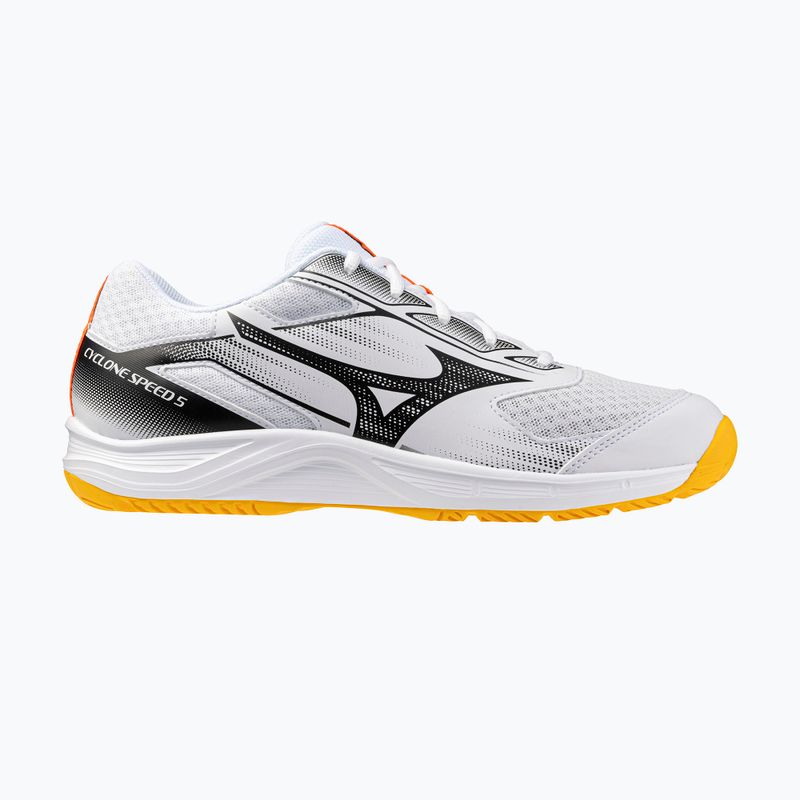 Scarpe da pallavolo Mizuno Cyclone Speed 5 bianco/fiery coral 2/citrus 8