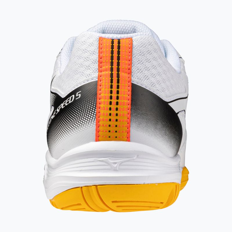 Scarpe da pallavolo Mizuno Cyclone Speed 5 bianco/fiery coral 2/citrus 10