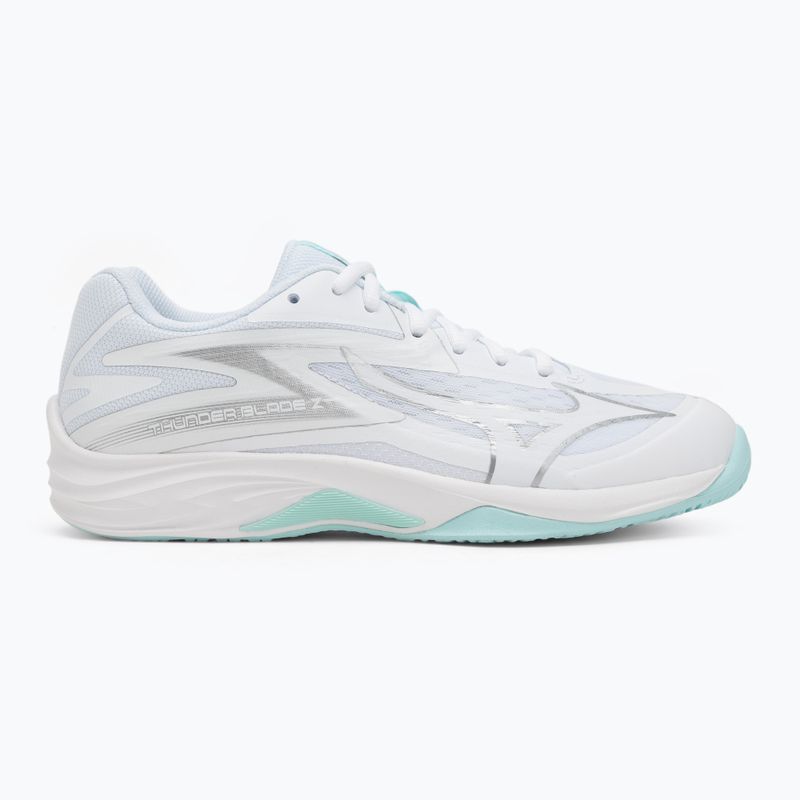 Scarpe da pallavolo da donna Mizuno Thunder Blade Z bianco/blu 2