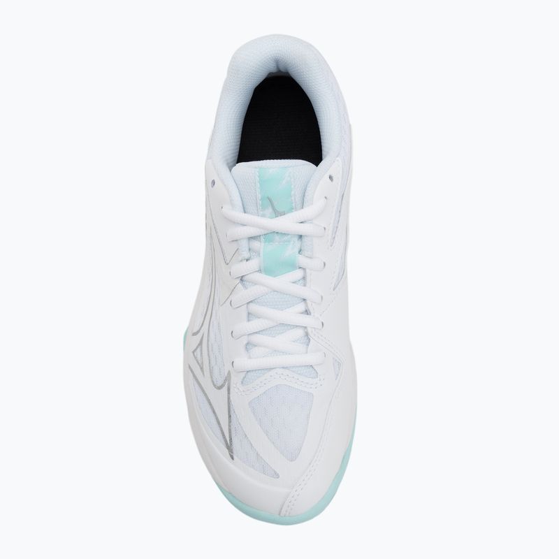 Scarpe da pallavolo da donna Mizuno Thunder Blade Z bianco/blu 5