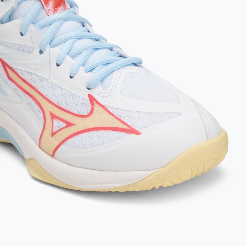 Scarpe da pallavolo donna Mizuno Thunder Blade Z Mid bianco/calipso coral/pale banana 7