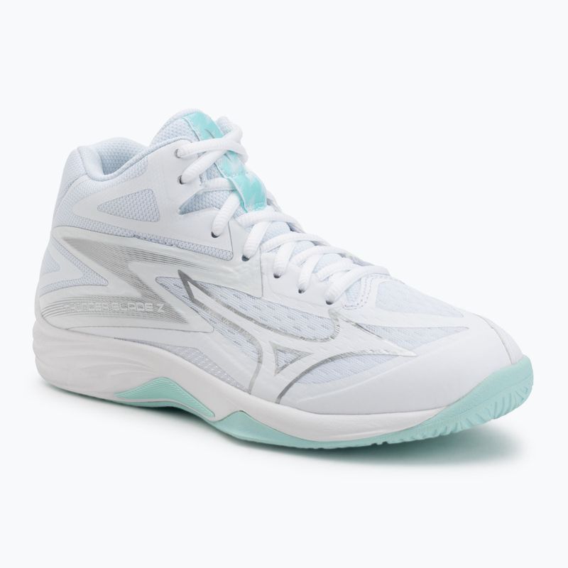 Scarpe da volley donna Mizuno Thunder Blade Z Mid white/blue tint